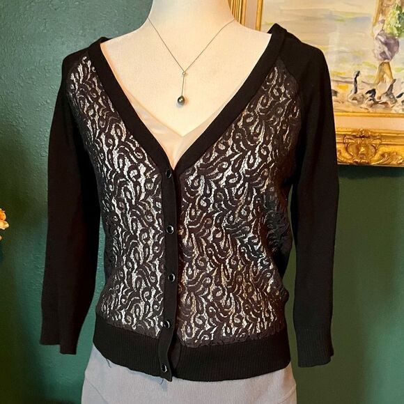 Sweaters - No brand lace cardigan, Size XS